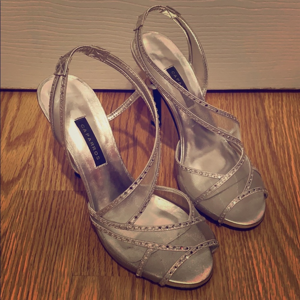 Silver High Heels